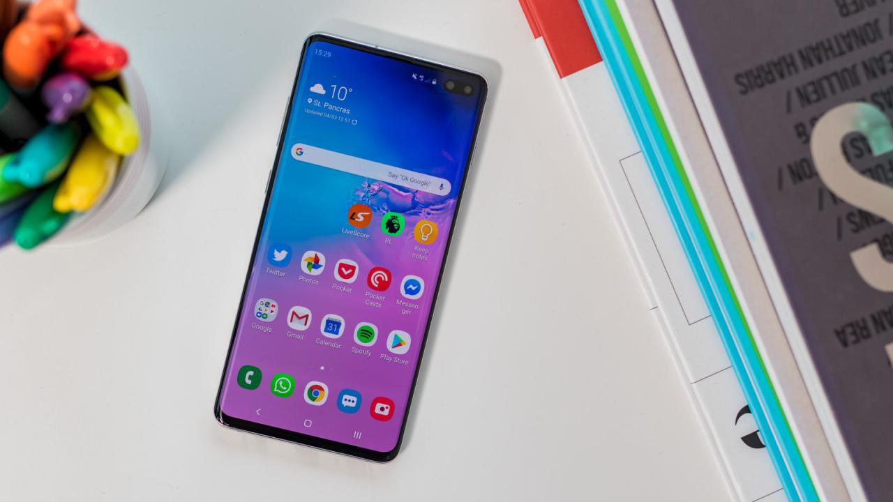 Samsung Galaxy S10 Plus benchmarked with strong results | TechRadar Samsung galaxy s10plus